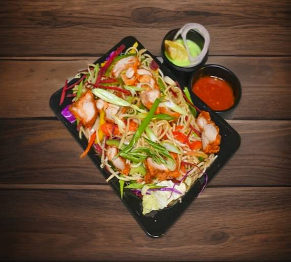 Chicken schezwan fried rice