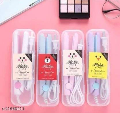 Travel Friendly Mini Ceramic Electronic 220V Flats Iron-Hair Straighter UNISEX Hair Straightener (Multicolor) view 2