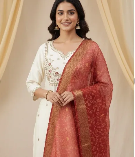 Launching New Designers Kurti Pent Dupatta Set view 2