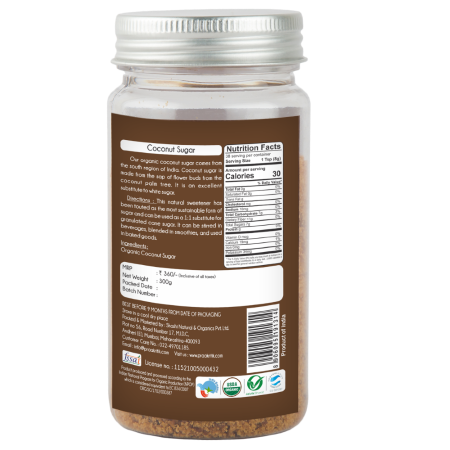 Praakritik Organic Coconut Sugar 300 G view 2