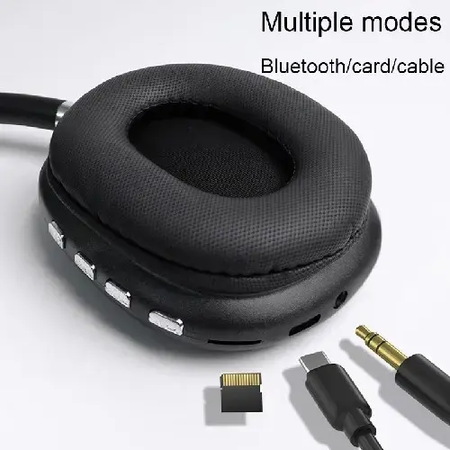 P9 Plus Compatible On Ear Wireless Headphones Max Bluetooth Headset (Blue) view 2