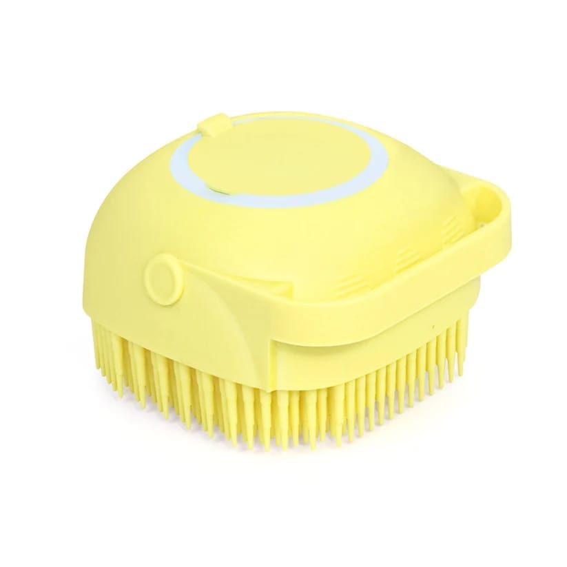 SILICONE MASSAGE BATH BODY BRUSH WITH SHAMPOO DISPENSER, SCRUBBER view 2