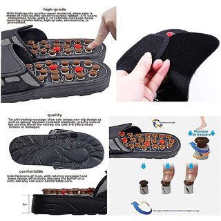 Manual Spring Acupressure and Magnetic Therapy Paduka Slippers for Full Body Blood Circulation Natural Slippers For Men and Women view 2