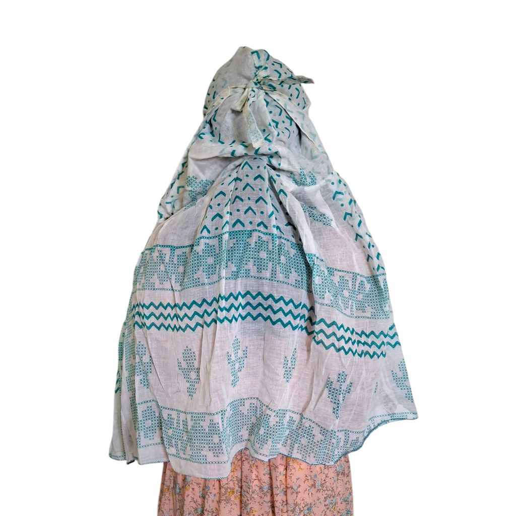 Cotton Long Scarf Cum Mask view 2
