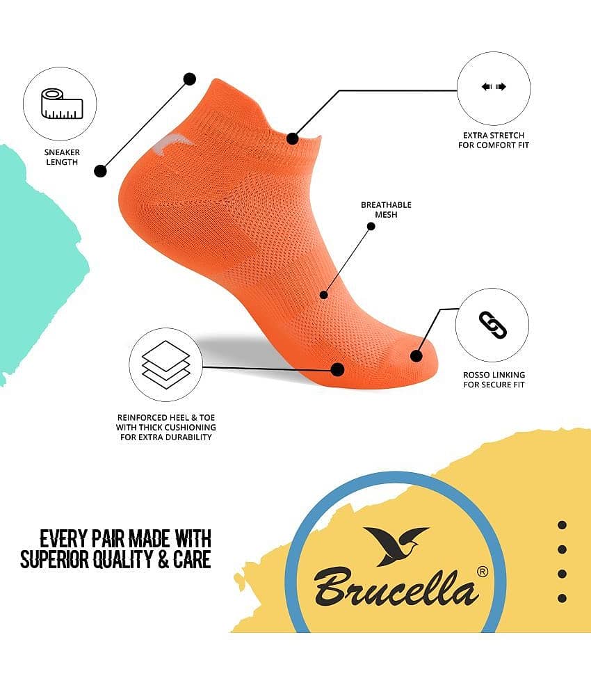 Brucella Blended Men's Self Design Multicolor Ankle Length Socks ( Pack of 3 ) view 2