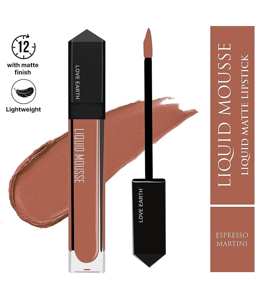 LOVE EARTH Dark Nude Matte Lipstick 6 ML
