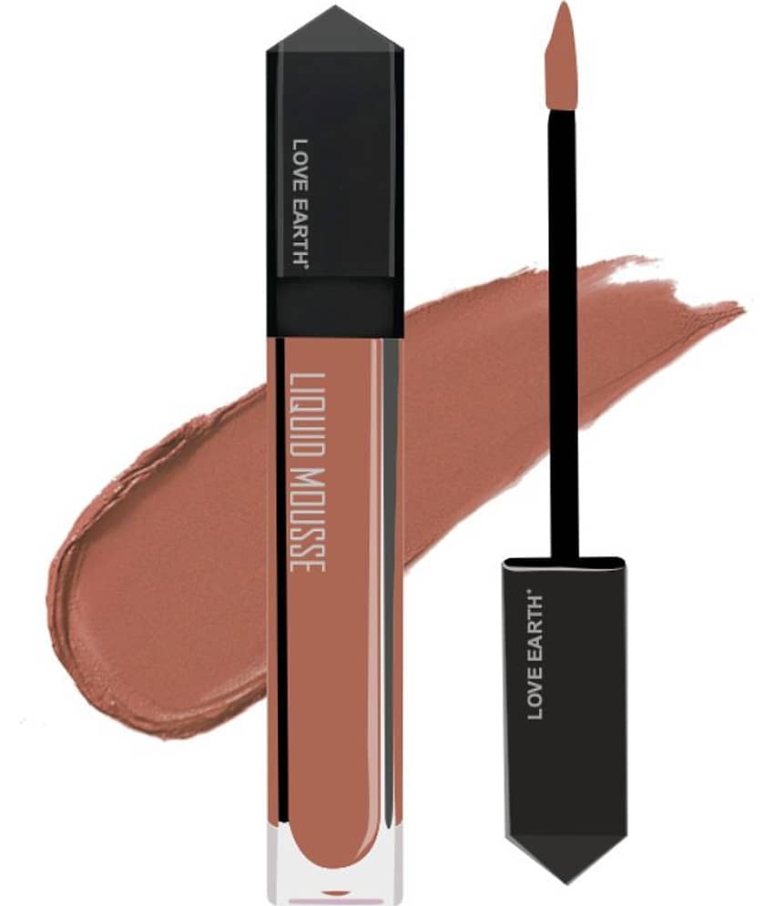 LOVE EARTH Dark Nude Matte Lipstick 6 ML view 2