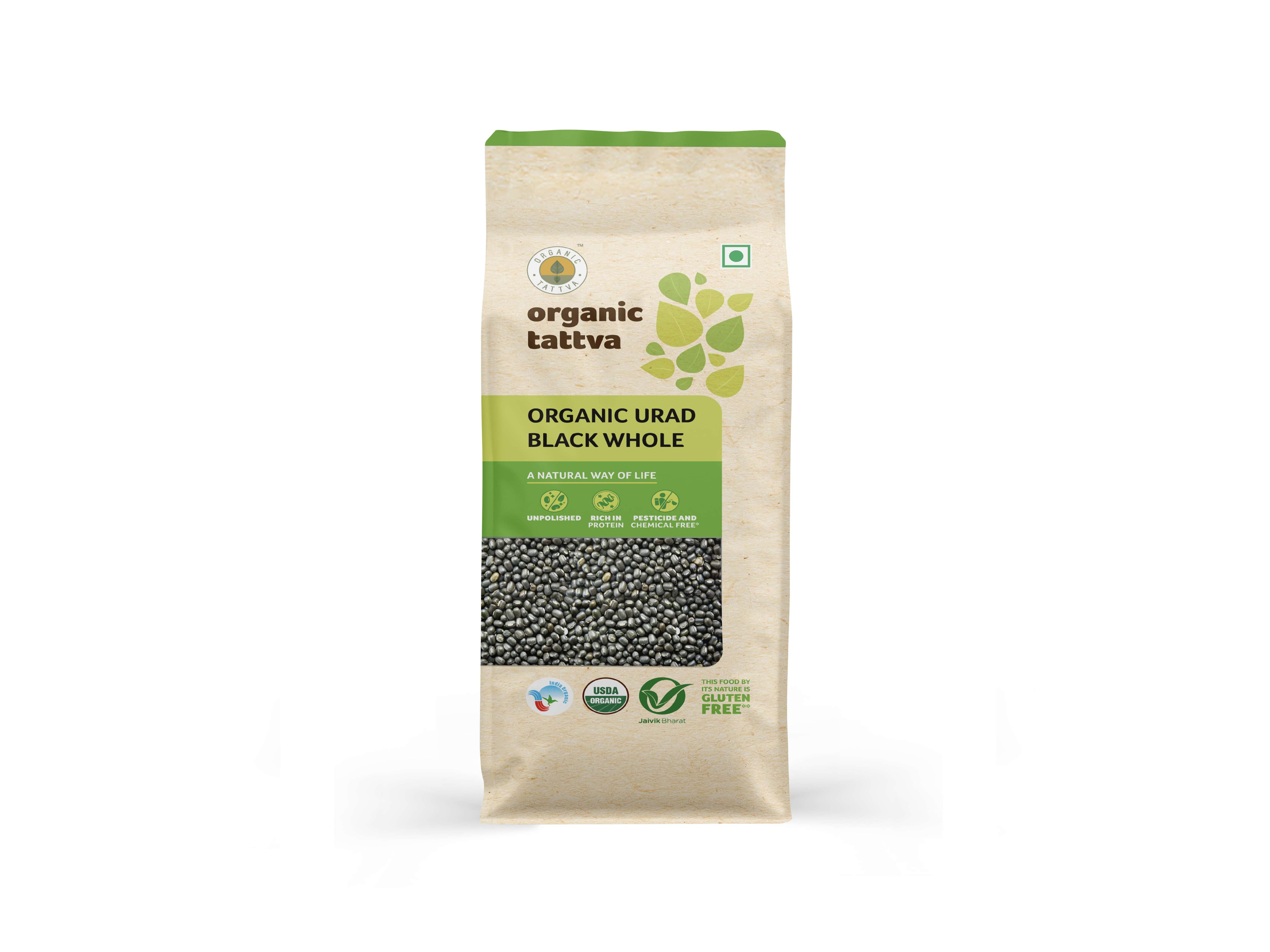 Organic Urad Black Whole 500g