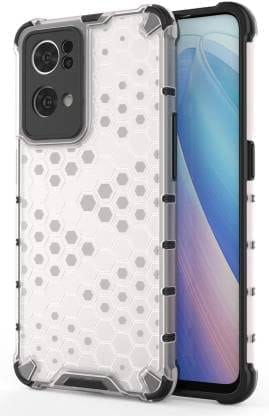 Faircost Hybrid Shockproof Back Cover for Oppo Reno 7 pro Hard Outside Soft Inside- (Polycabonate::Transparent) view 2