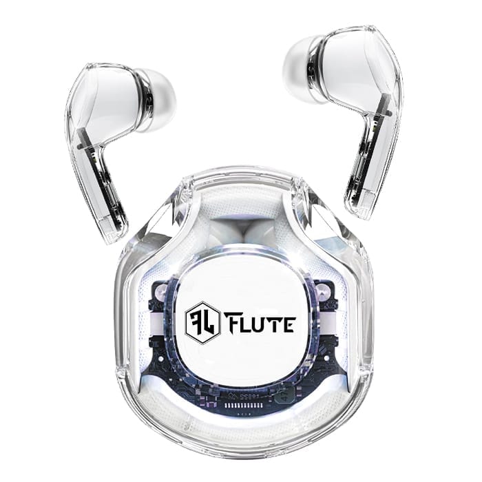 Flute Ultrapods Pro Wireless Earbuds - Pearl White view 2