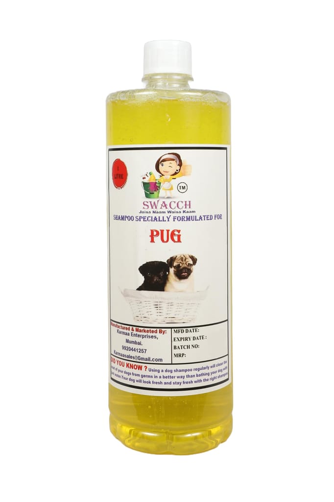 SWACCH Shampoo Specially FORMULATED for Pug (1 Litre) Lemon view 2