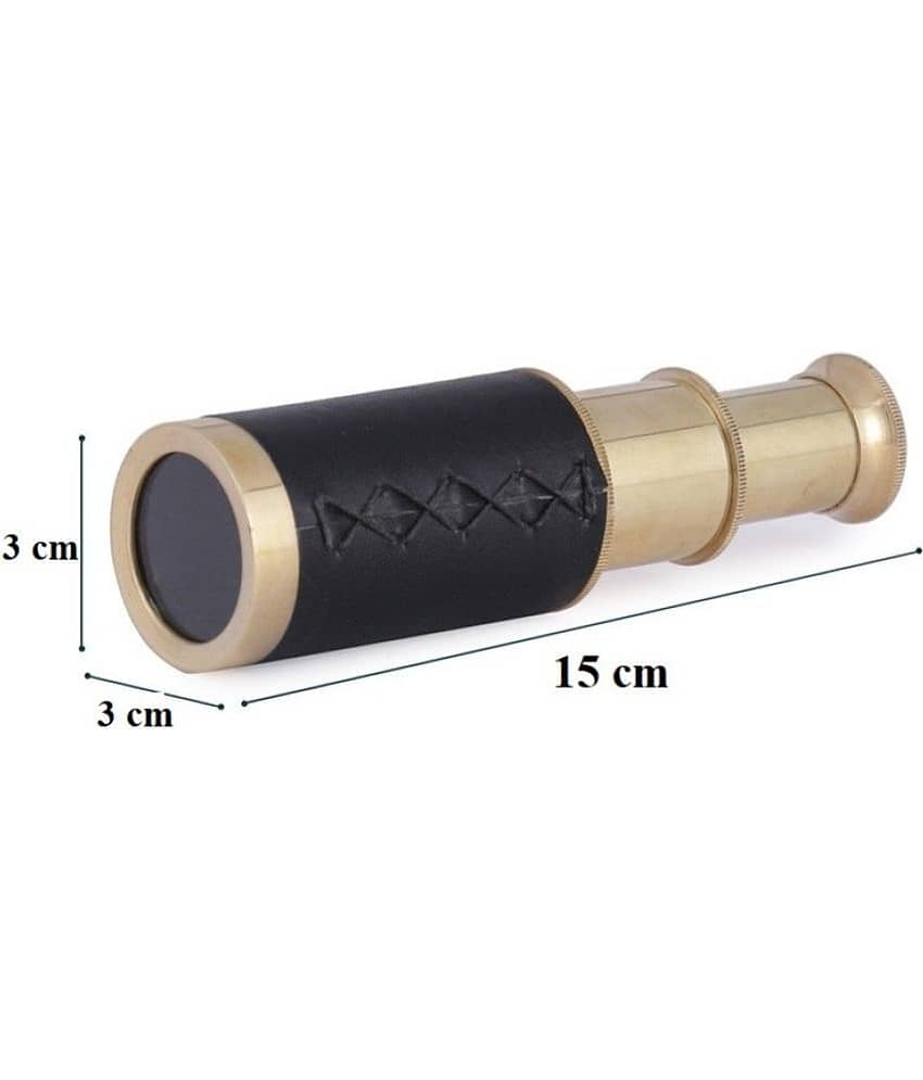 Generic - Black and Golden Metallic Telescope without Sheesham Box Showpiece 15 cm view 2