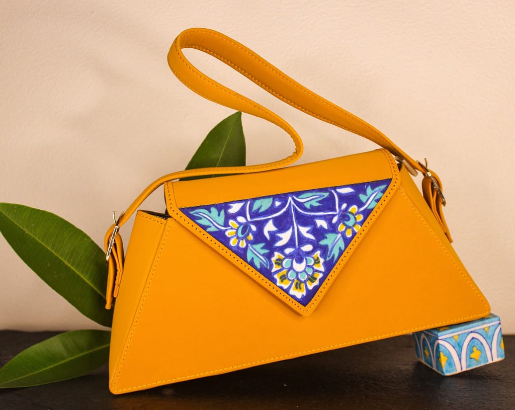 Gauri Tri-Kon Hand-painted Baguette Bag view 2
