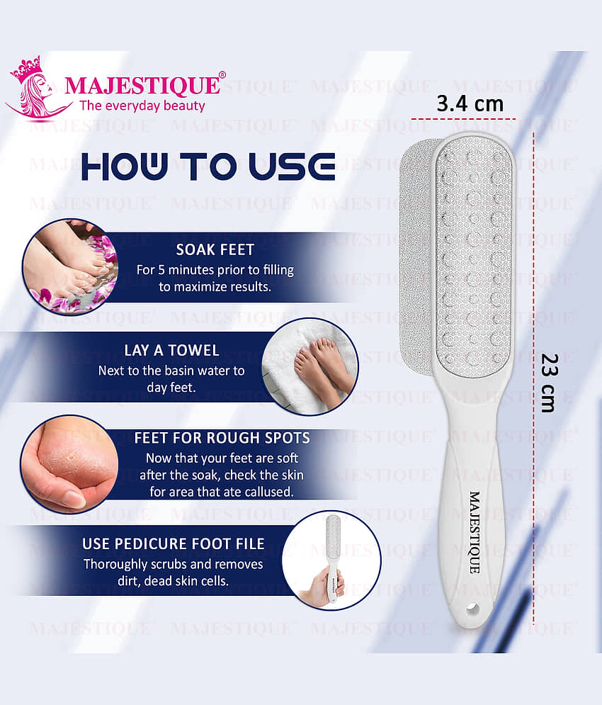 Majestique Callus Remover Foot Scrubber Foot Files Dead Skin Callus Rasp Scrubber (Multicolor) view 2