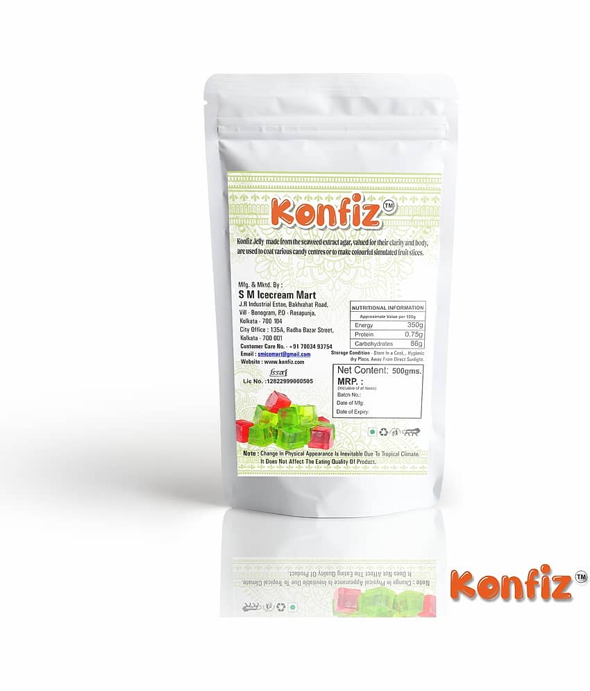 KONFIZ Mixed Fruit Jelly Cubes 500 g view 2