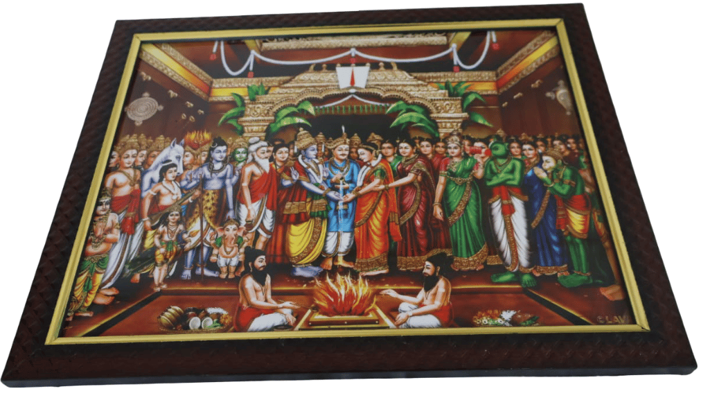 Hindu Wedding Ceremony Framed Art Print view 2