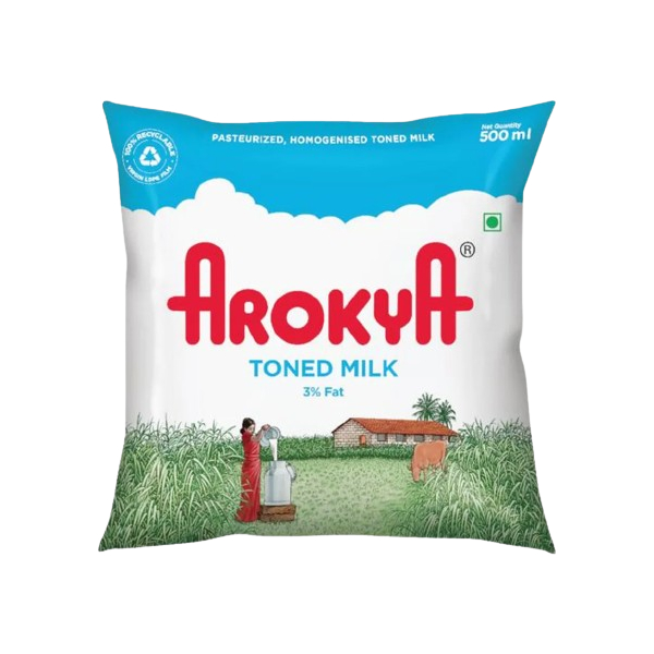 Arokya Toned Milk 500 Ml