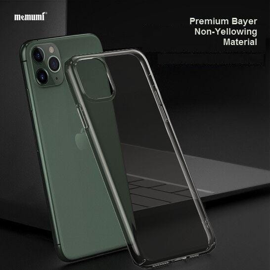 Memumi Brilliant Series Thin Fit Hard Back Cover for Apple 11 Pro Semi Transparent Black (5.8") view 2