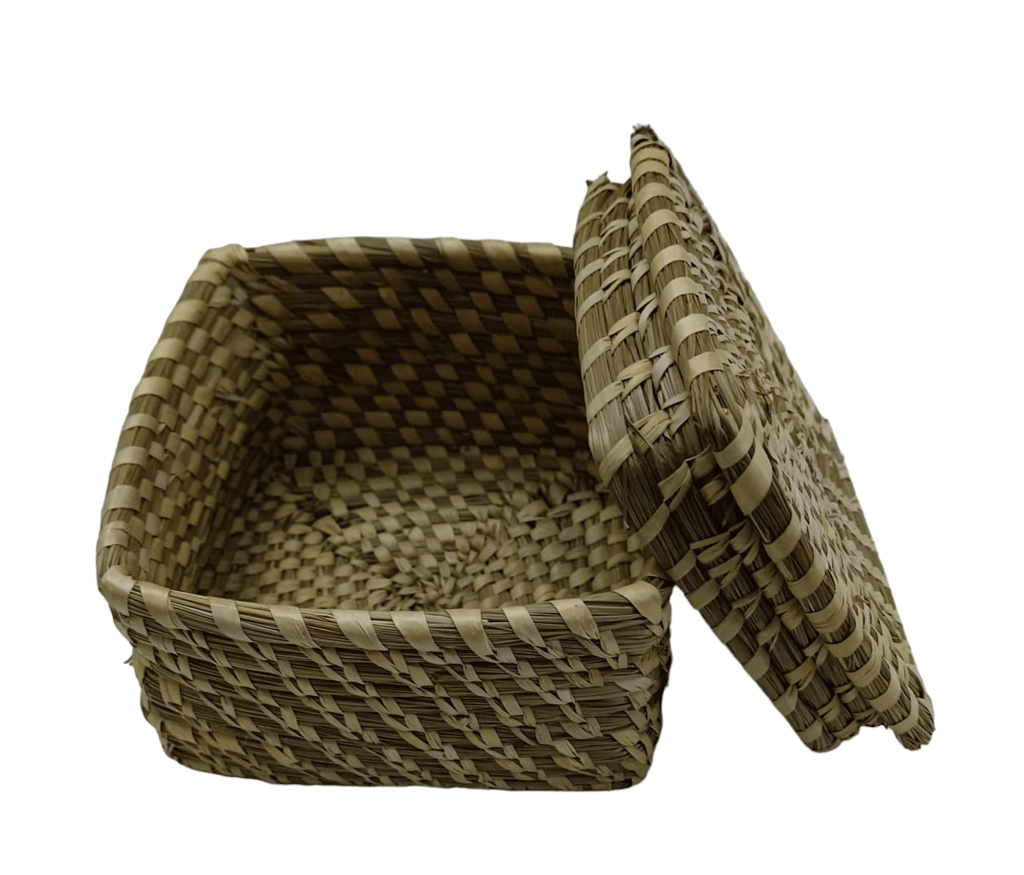 Jharcraft Sabai Grass Square Box Natural Colour (GR00012) view 2