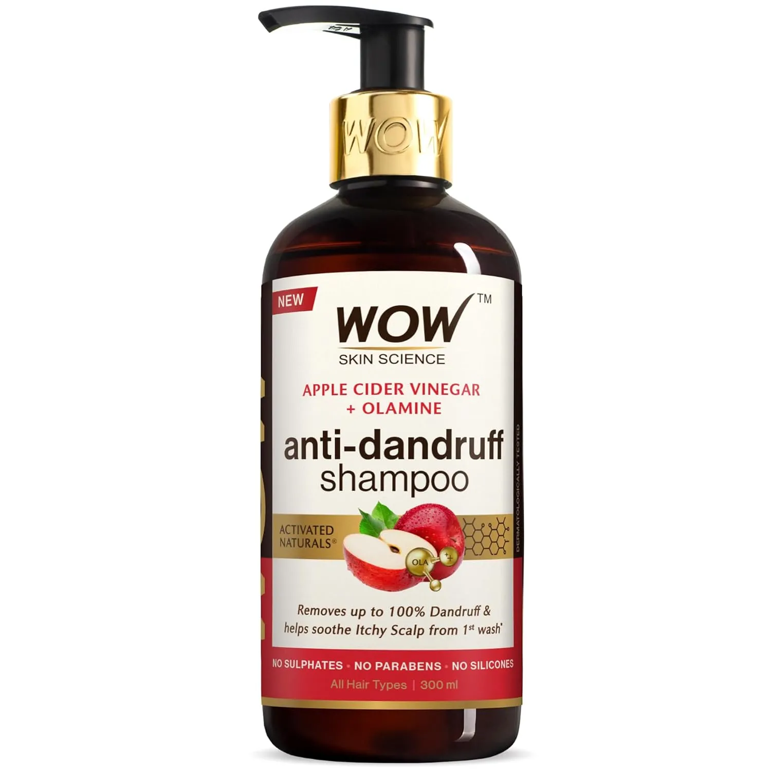 WOW Skin Science Apple Cider Vinegar Shampoo 300 ML view 2