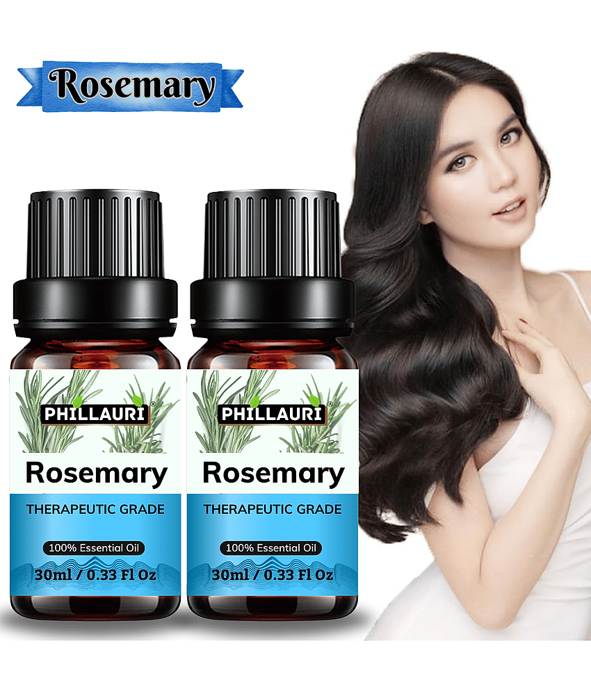 Phillauri Rosemary Stress Relief Essential Oil Fruity With Dropper 60 mL ( Pack of 2 )
