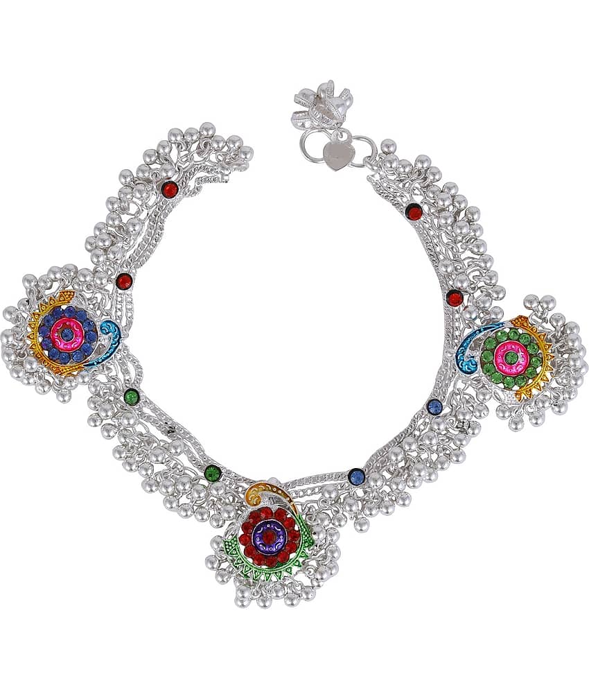 Charms Silver Anklets ( Pack of 1 ) view 2