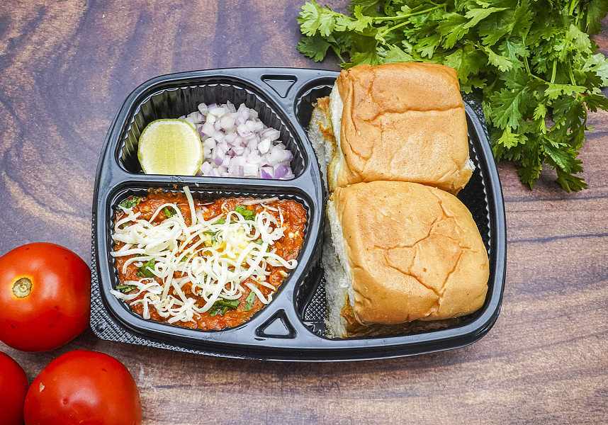 Cheese pav bhajji
