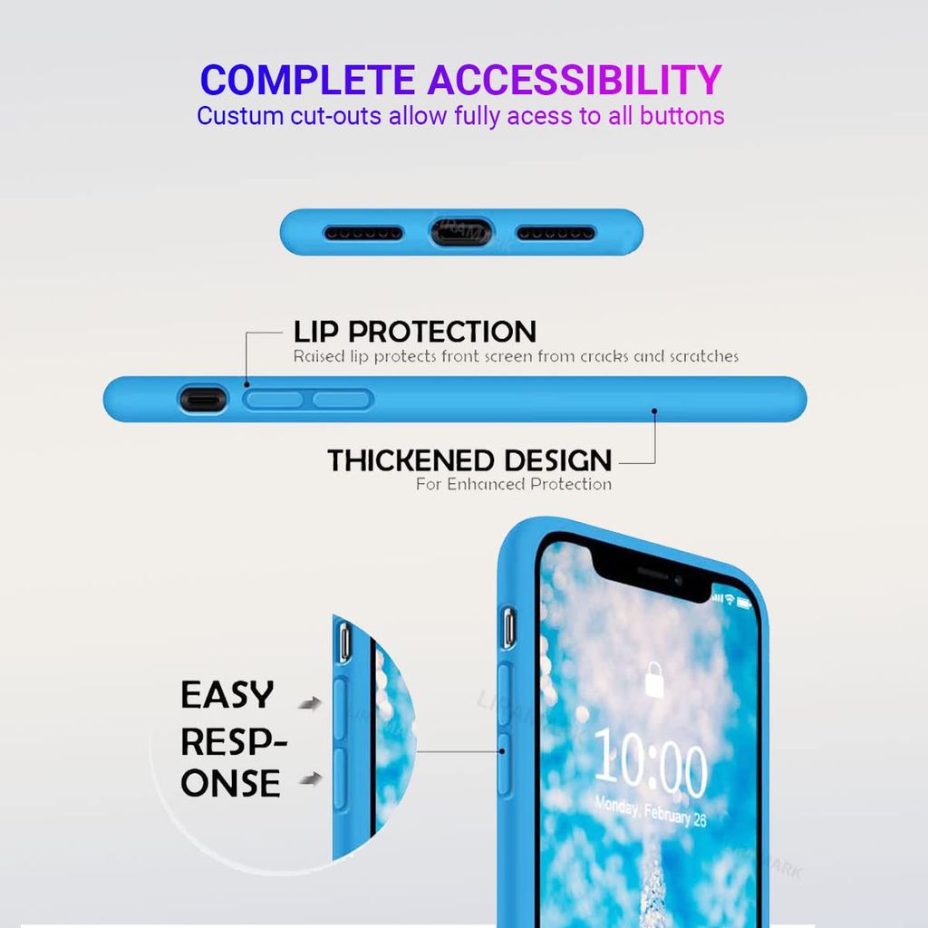 LIRAMARK Liquid Silicone Soft Back Cover Case for Apple iPhone 11 view 2