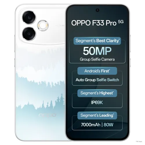 OPPO f33 pro 5G (Misty Forest, 8GB RAM, 256GB Storage)