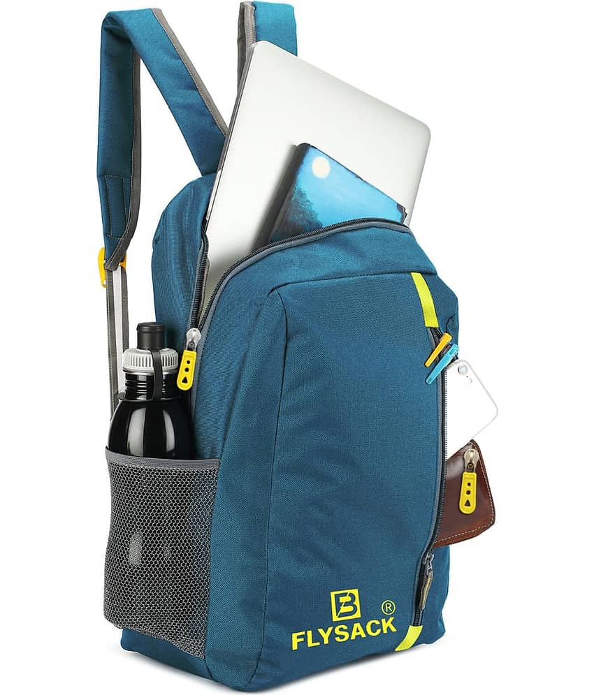 FLYSACK Green PU Backpack ( 22 Ltrs ) view 2