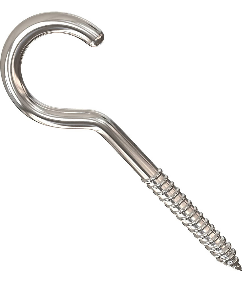 82mm 14no Metal Cup Ceiling Hooks for Curtain, Arts & Jewelry Set of 10 Stainless Steel Hooks view 2