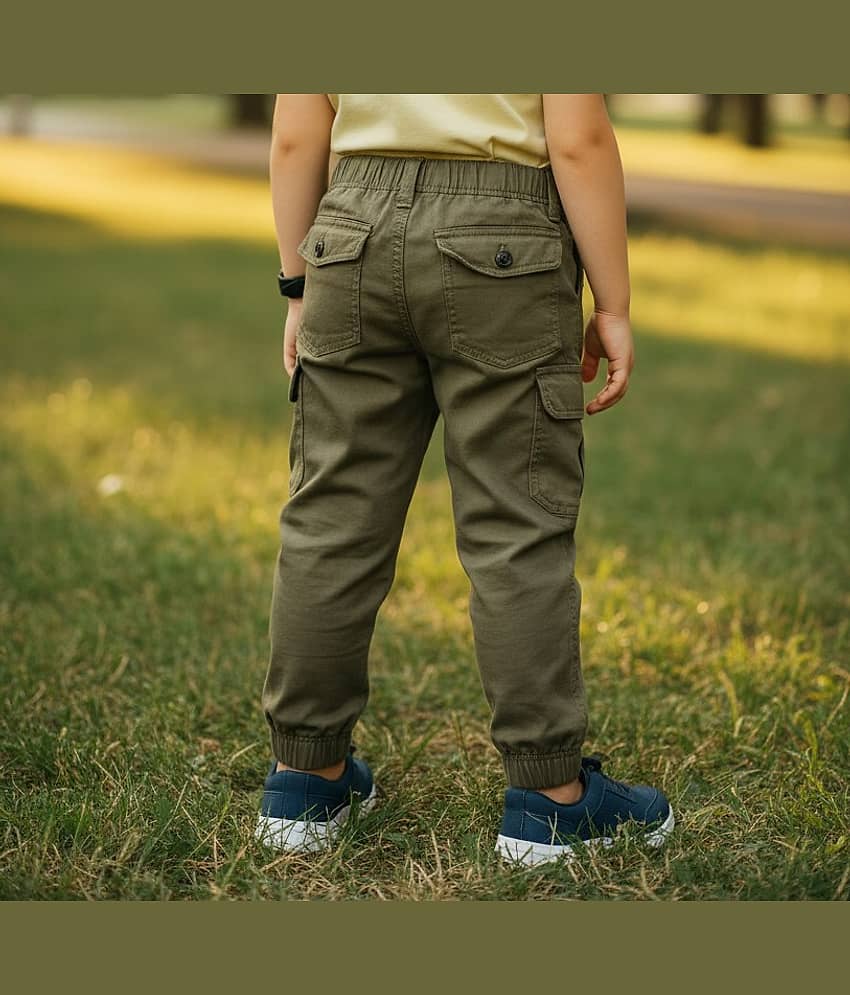 ICONIC ME Pack of 1 Boys 100% Cotton Jeans ( Beige ) view 2