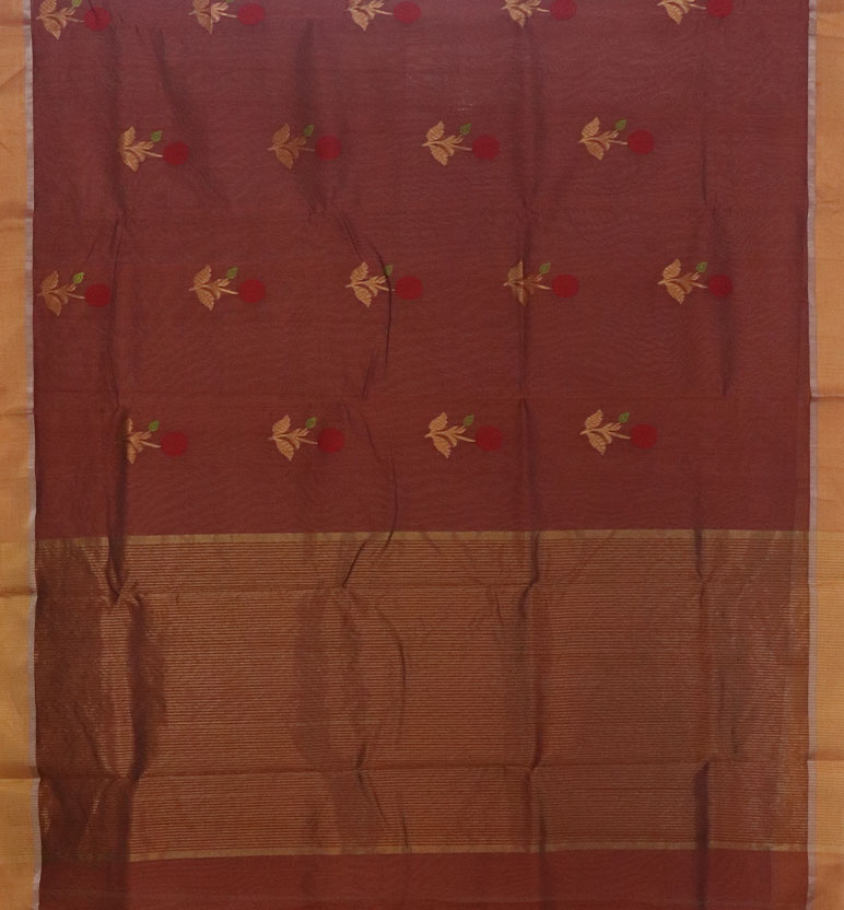 Handloom Chanderi Silk Cotton Saree view 2