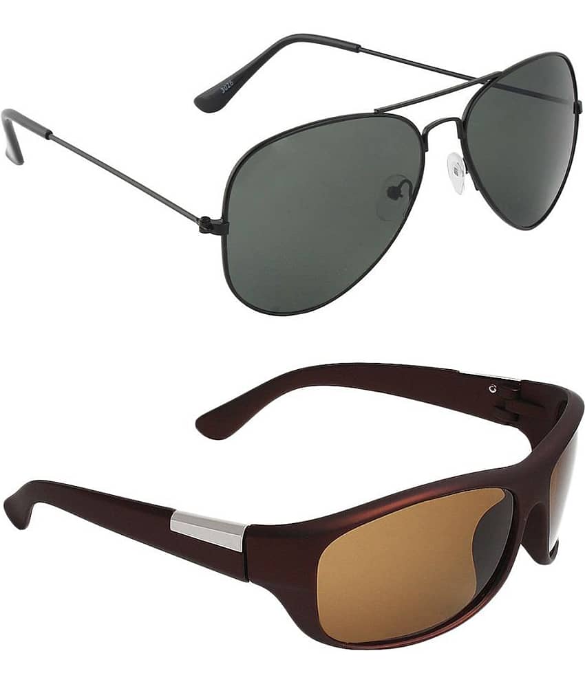 Kanny Devis - Black Pilot Sunglasses ( Pack of 2 ) view 2