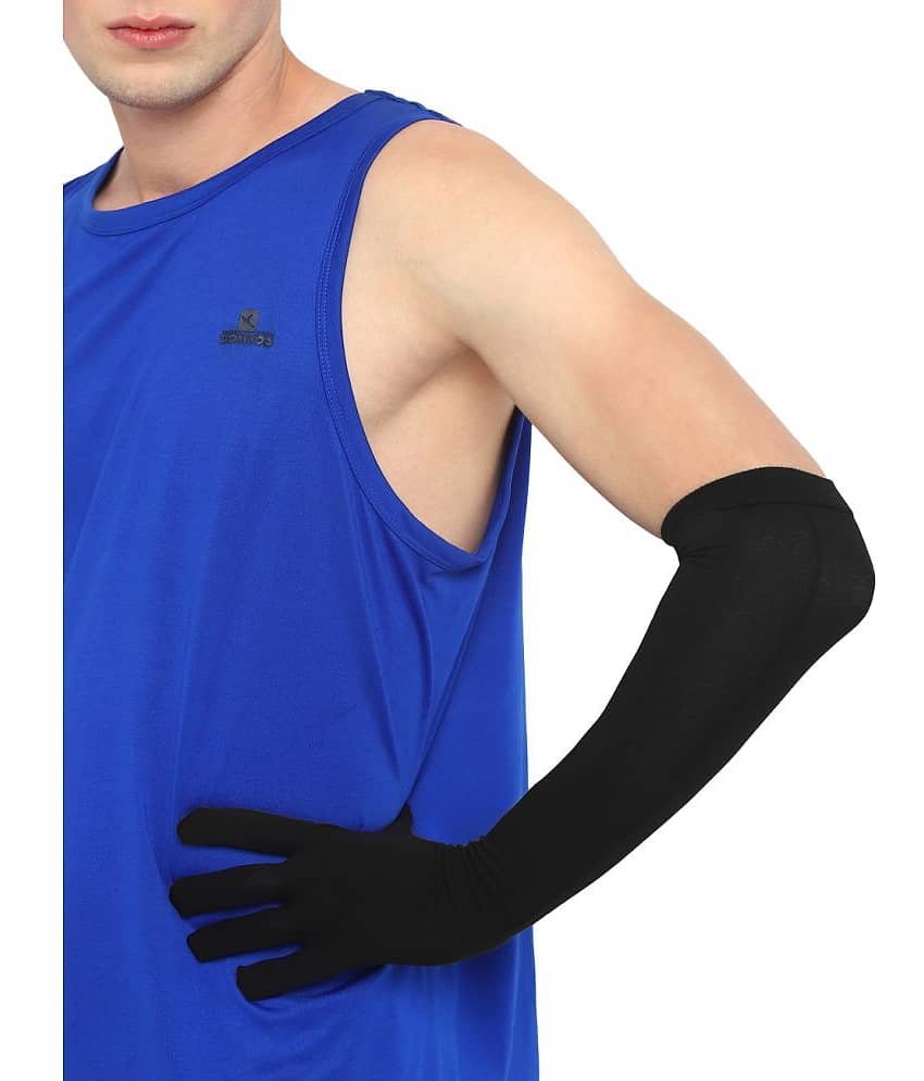 PROGIENCE - HighPerformance UV Sun Protection Arm Sleeves Black - Single Set view 2