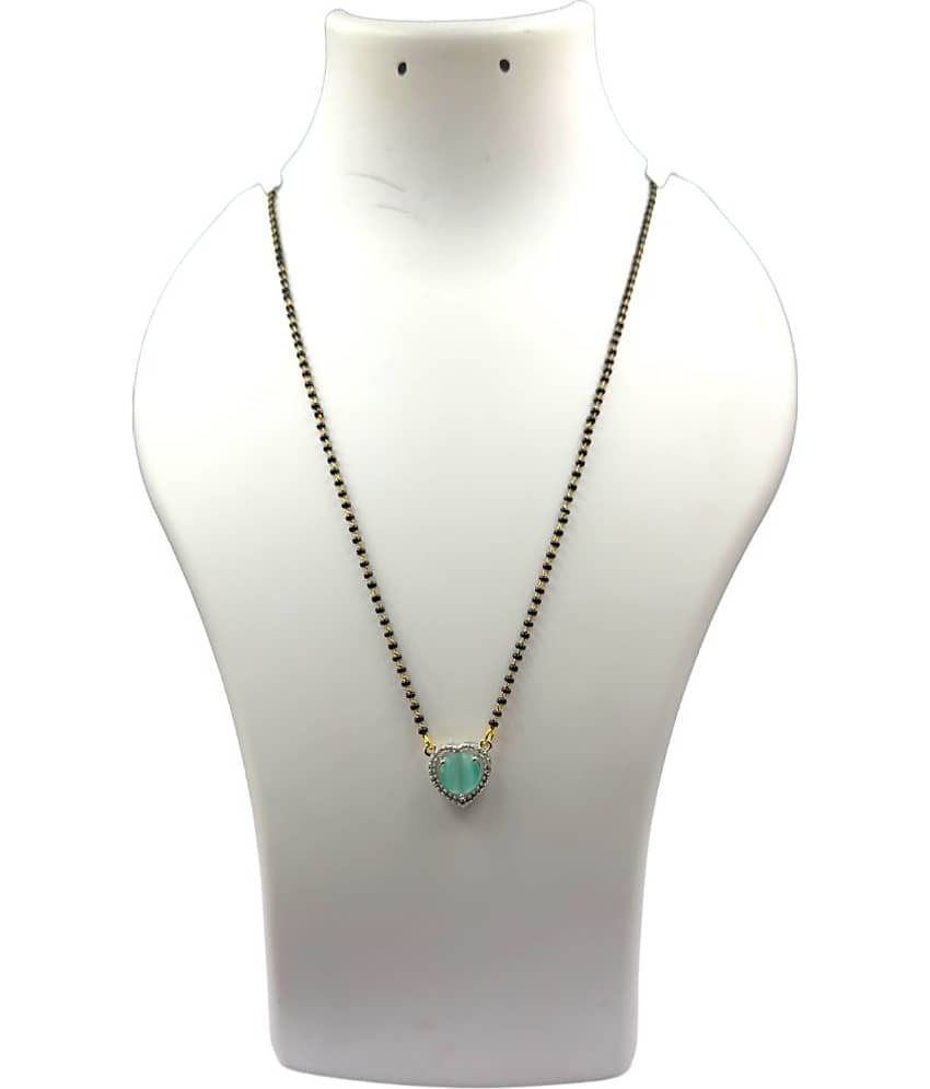 Charms Green Mangalsutra ( Pack of 1 )