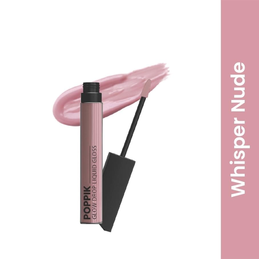 POPPIK Liquid Gloss Lipstick for Women | High Shine, Non Sticky, Moisturizing Lip Color | Smooth Glossy Finish | Party & Everyday Wear Lip Gloss, Ideal for Wedding, Casual Outings, Gifting, 2ML view 2