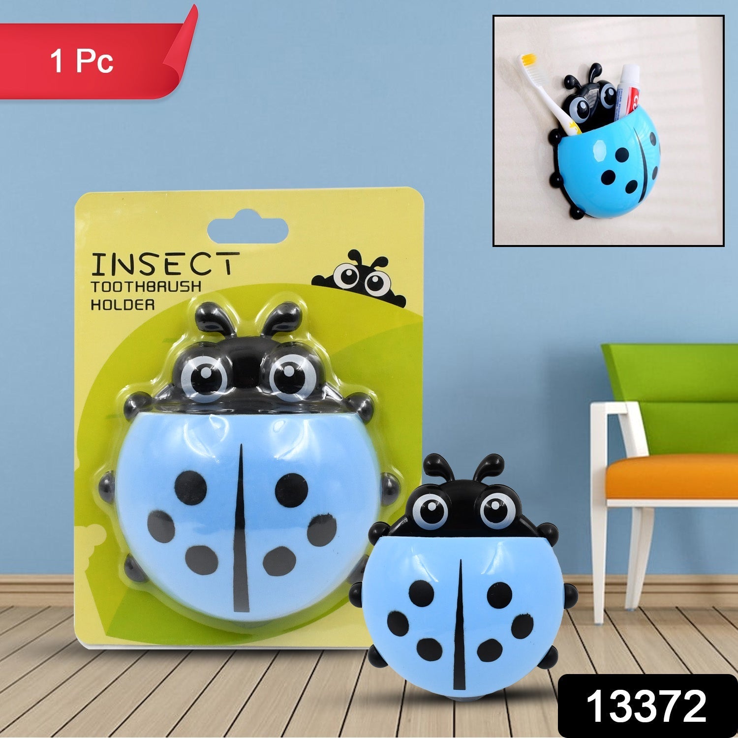 Ladybug Toothbrush Holder (1 Pc) view 2