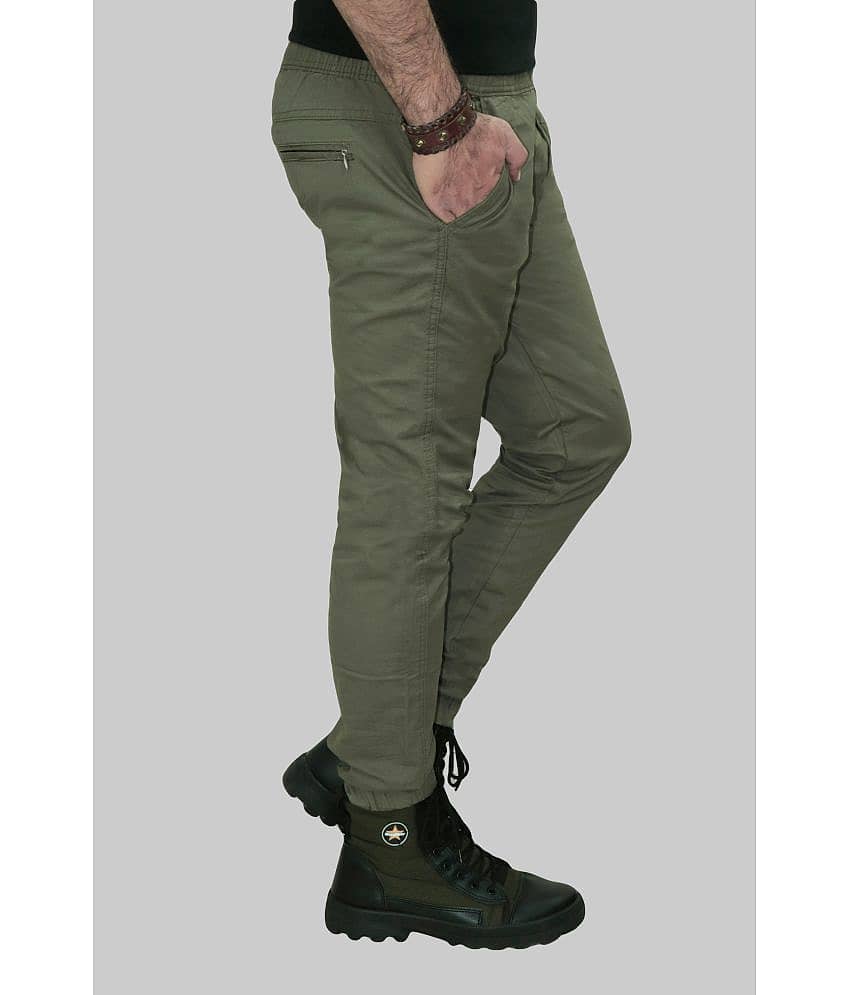 Urban Legends Regular Flat Men's Joggers - Green ( Pack of 1 ) view 2