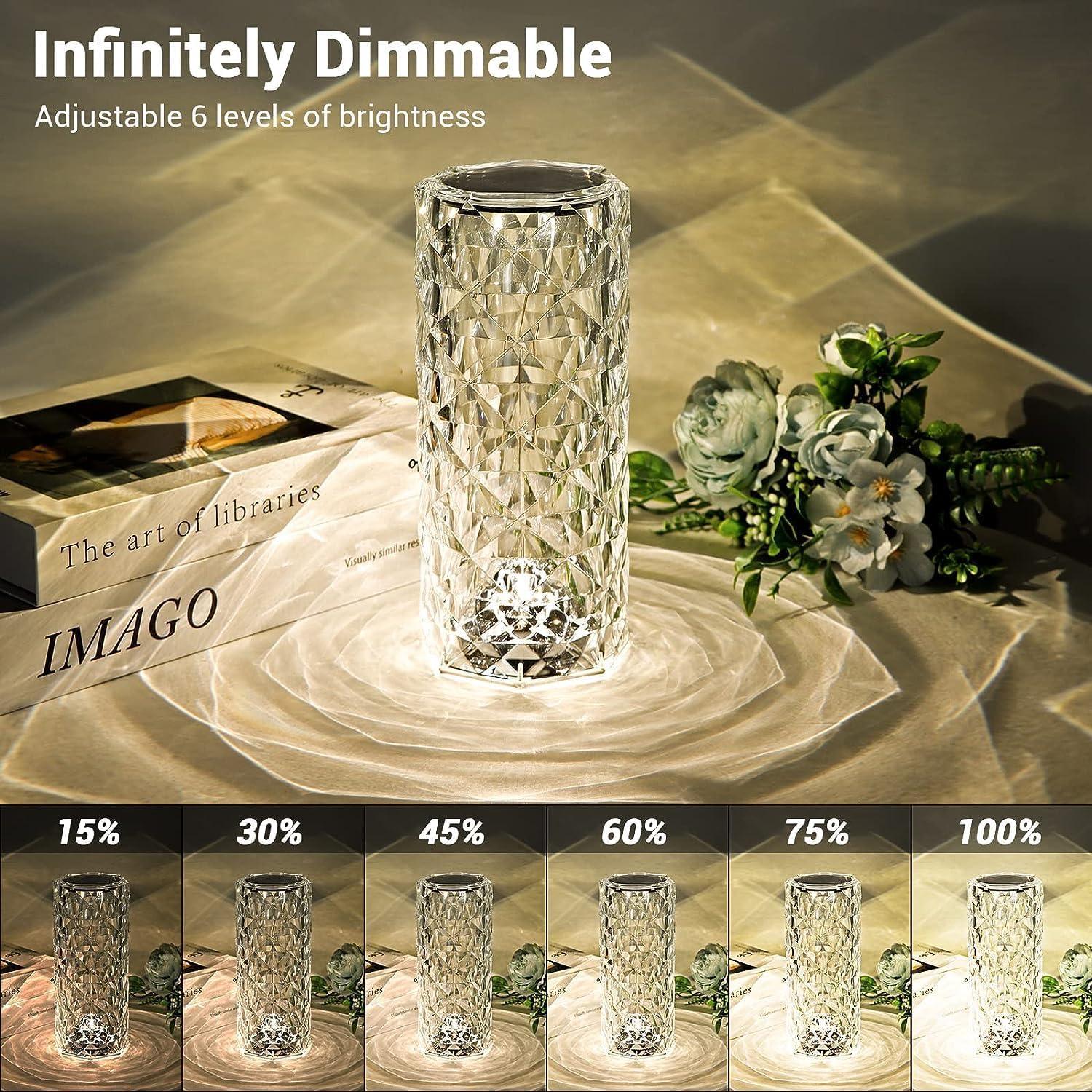 Crystal Rose Table Lamp view 2