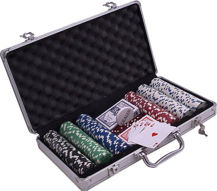 Poker Set w/ Chips for Card Night / Poker Theme Party - 300 Chips view 2