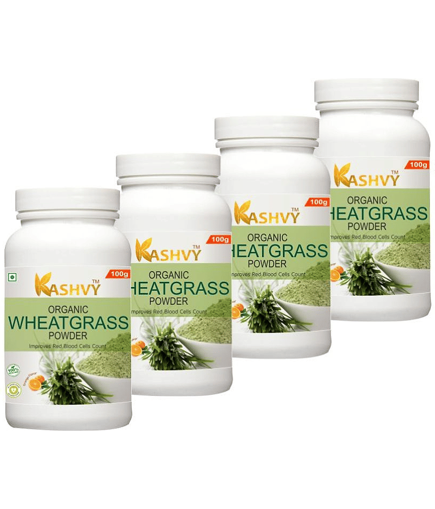 Kashvy Wheatgrass powder | Detoxifies the body 400 gm Multivitamins Powder