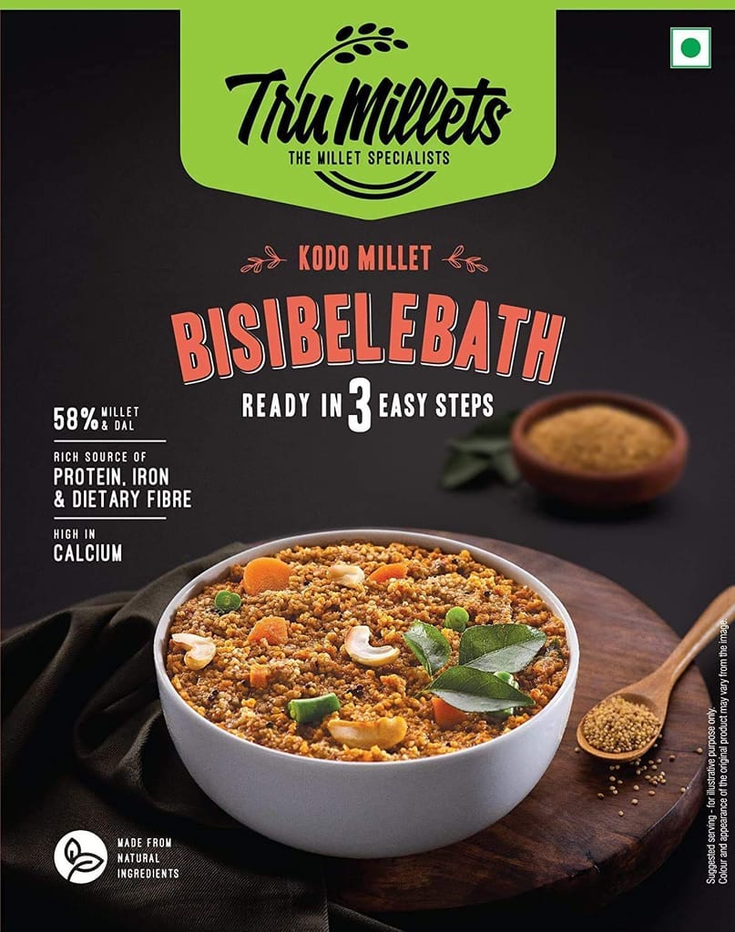 Trumillets Healthy Millet Instant Mix Breakfast Combo Pack of 3 (Veg Pulao, Pepper Pongal & Bisibelebath) view 2