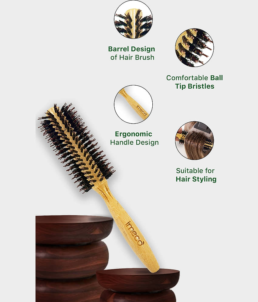 IMECO Round barrel brush For All Hair Types ( Pack of 1 ) view 2
