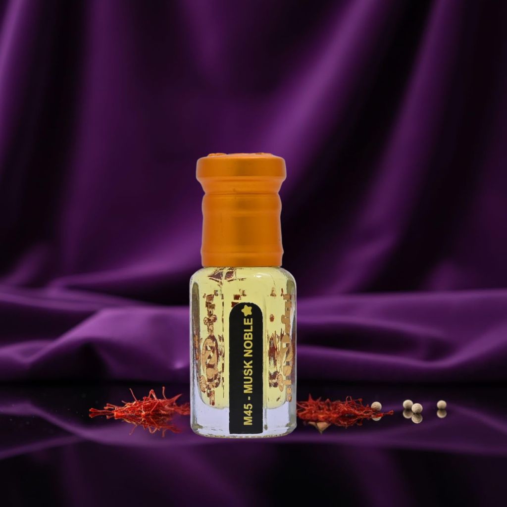 alnaqi fragrances Musk Noble Attar | Perfume Oil, Alcohol-Free Roll-On | Saffron & Turkish Rose, Geranium Heart, White Musk & Aged Agarwood | Long-Lasting Unisex Concentrated Fragrance view 2