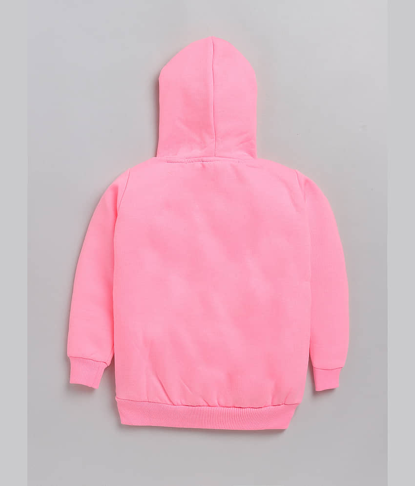 Lazy Shark Girls Pink Printed Sweatshirts view 2