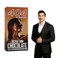 404 By Bold Care Super Ultra Thin Chocolate Flavored Condoms For Men 60 Microns Pack Of 10