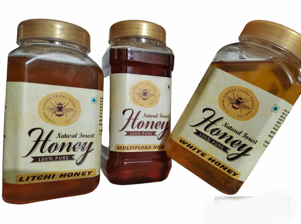 Combo Pack of 3 (Himalaya White honey, Multiflora Forest Honey, Natural Litchi Honey)500g each