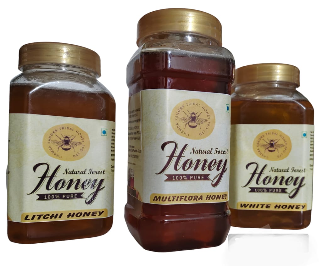 Combo Pack of 3 (Himalaya White honey, Multiflora Forest Honey, Natural Litchi Honey)500g each view 2