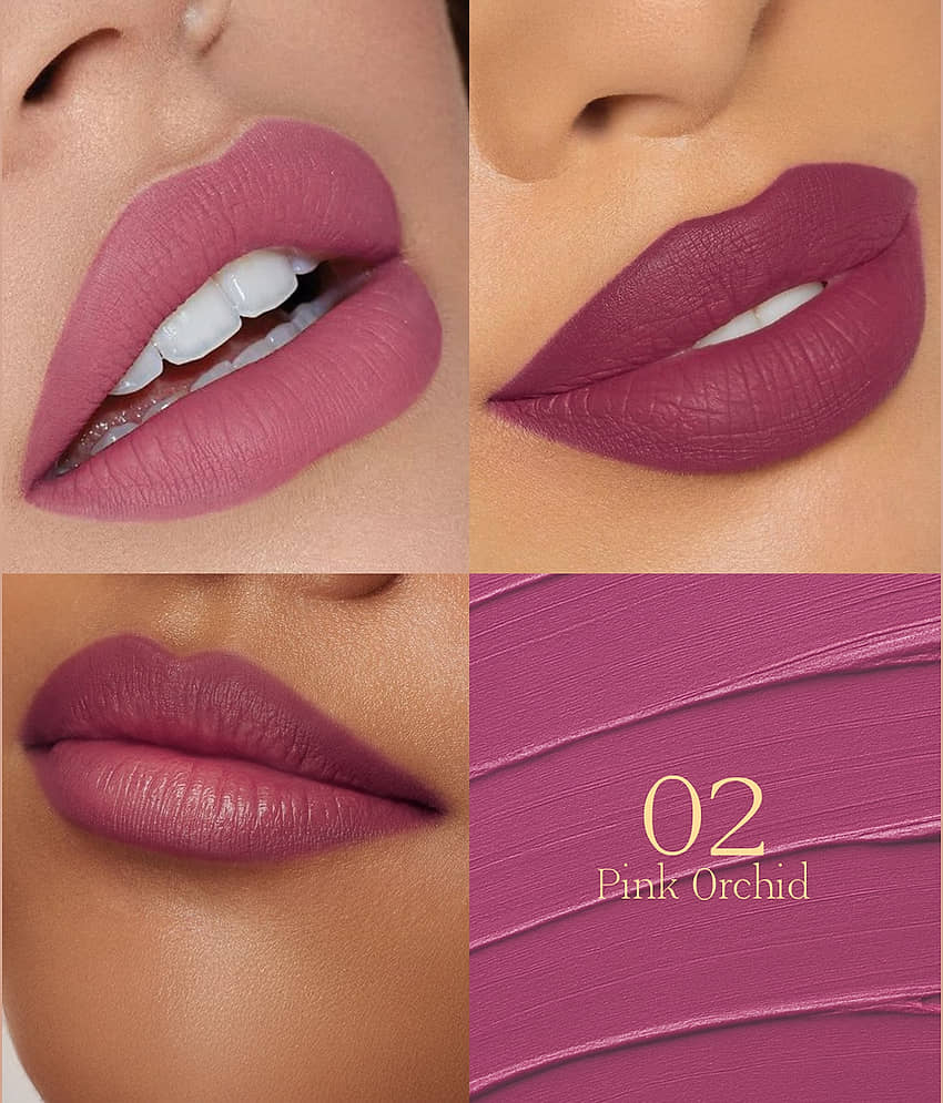 Glam21 Candy Pink Matte Transferproof Creme Lipstick ( Pack of 1 ) view 2
